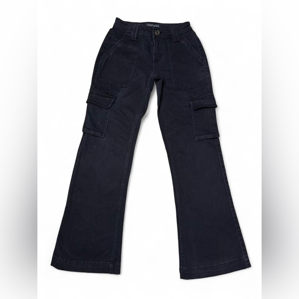 Aeropostale Black Flare Cargo Jeans size 00